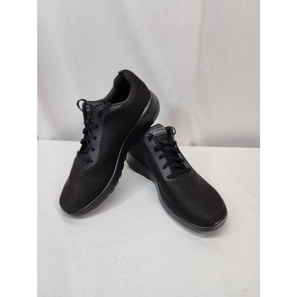 Skechers Size 10 Womens Black GOwalk Joy  Paradise Walking Athletic Sneakers